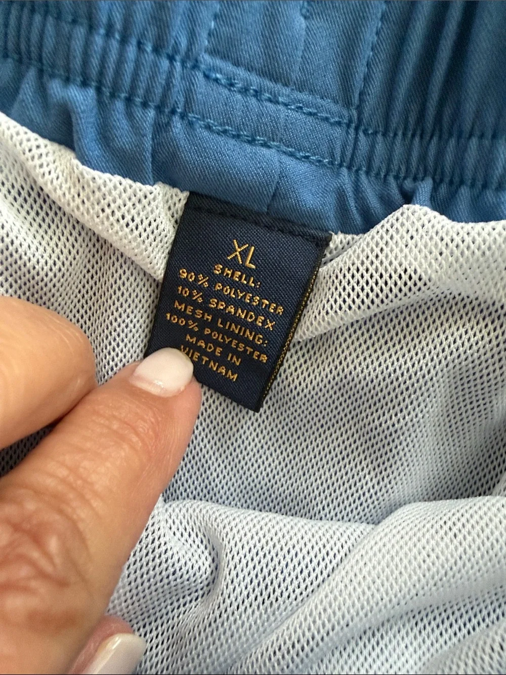 Brooks Brothers Solid Swim Trunks Blue Men's Size XL 5